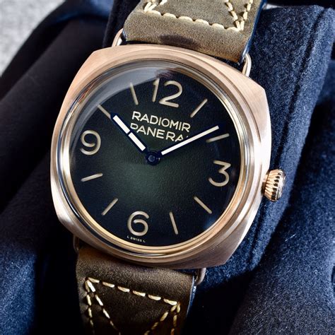 bronze panerai patina|Panerai bronzo 47mm.